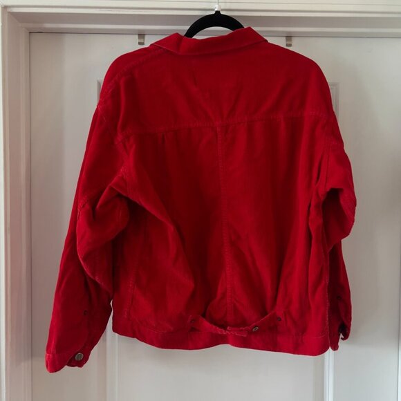 639 Dr. Collectors Jacket Denim Vintage Fade Red Strawberry sz XS - Picture 4 of 4